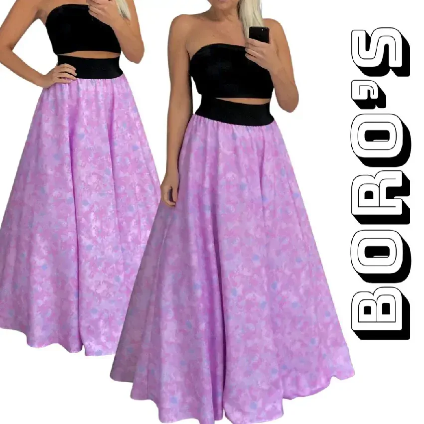 DLOUHÁ SUKNĚ - MAXI SUKNĚ BOROS SK-L-PIN 02